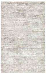 Sevira Gray Beige Abstract Distressed Machine-Made Rug