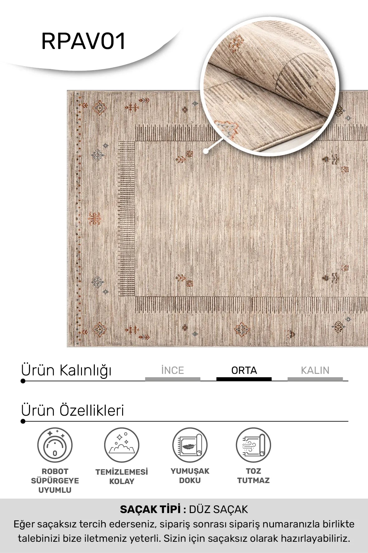 Gliven Bej Kahverengi Geometrik Desenli Modern Halı – mekânda kullanım