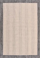 Kaelo Beige Grey Modern Geometric Sisal Hallway Rug