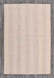 Kaelo Bej Gri Modern Geometrik Sisal Koridor Halısı – genel görünüm
