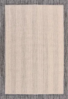 Kaelo Bej Gri Modern Geometrik Sisal Koridor Halısı – genel görünüm