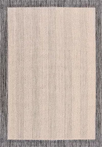 Kaelo Bej Gri Modern Geometrik Sisal Koridor Halısı – genel görünüm