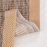 Kaelo Beige Braun Modern Geometrisch Strukturierter Teppich