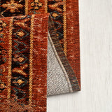 Torgin Red Navy Ethnic Runner Kilim