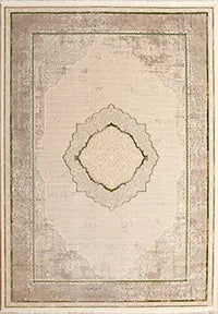 Blevra Bej Gri Modern Geometrik Desenli Makine Halısı – arka yüz görünümü