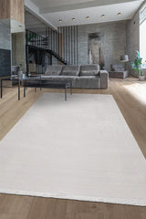 Luvora Weiß Rot Geometrischer Moderner Wohnzimmerteppich
