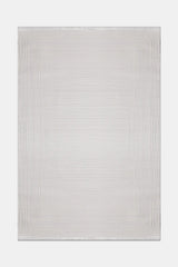 Luvora White Red Geometric Modern Living Room Rug