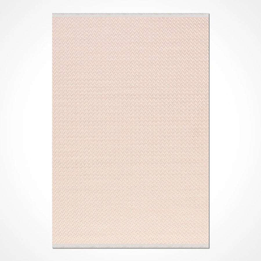 Tesva Pembe Beyaz Modern Oturma Odası Halısı