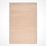 Linek Light Beige Striped Modern Acrylic Living Room Rug
