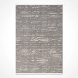 Tonisi Grau Weiß Abstrakt Moderner Acryl Wohnzimmerteppich
