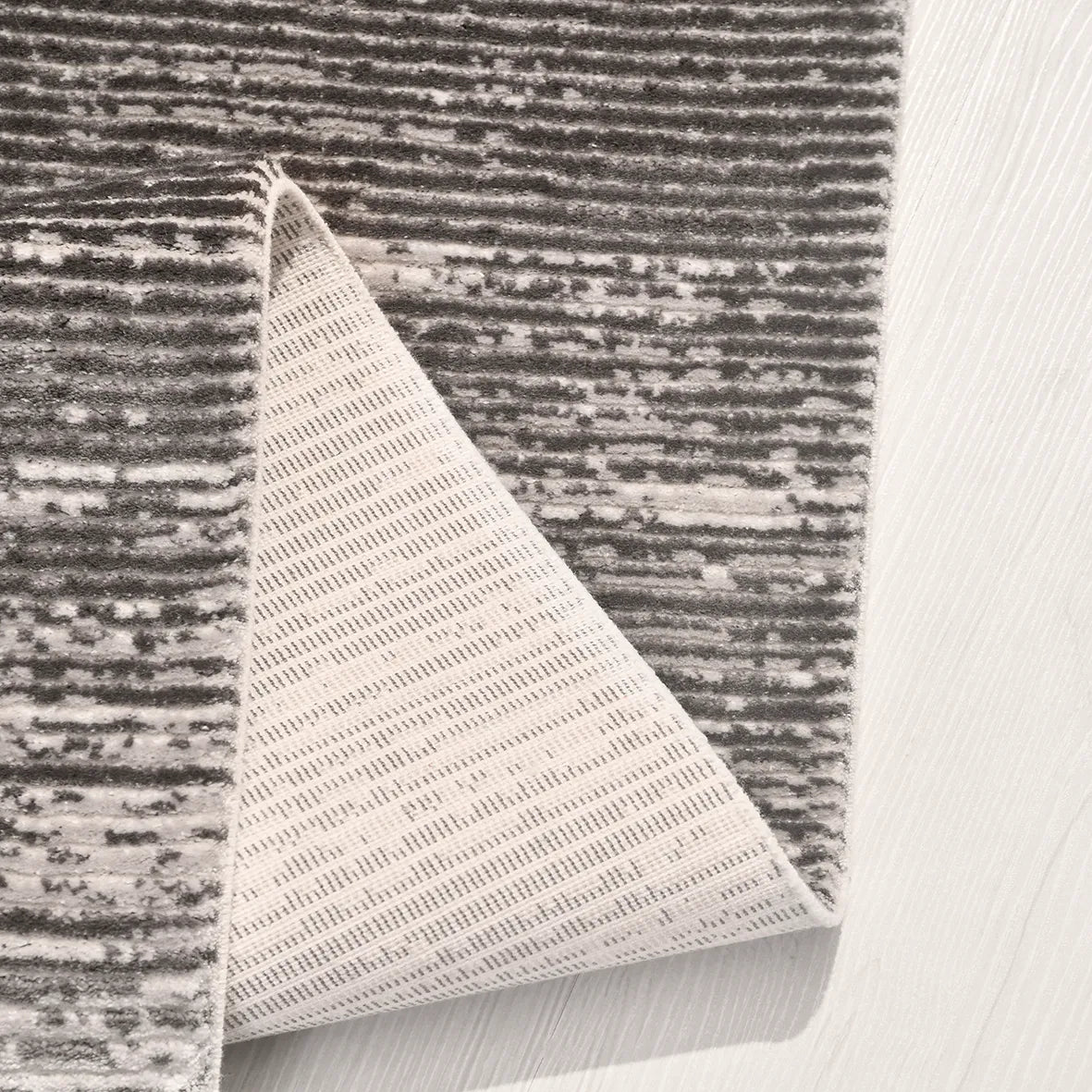 Dunra Açık Gri Beyaz Modern Soyut Desenli Salon Halısı