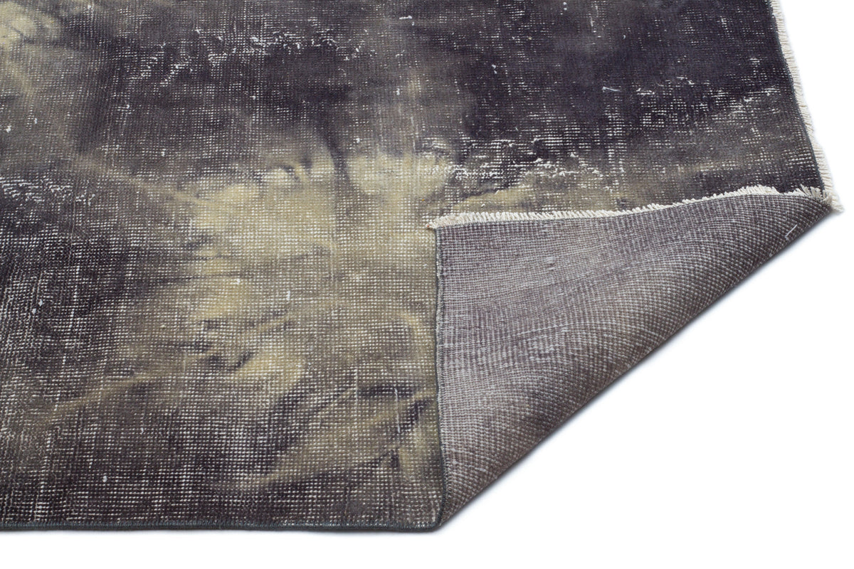 Tirena Antrasit ve Bej Soyut Desenli El Dokuma Halı 200x305 cm – detay görünümü