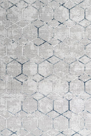 Antrasit Gri Baklava Geometrik Halı - Yıkanabilir - Kaymaz Taban - Pati Dostu