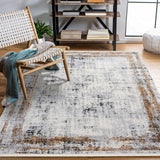 Light Grey Cream Modern Living Room Rug - Acrylic