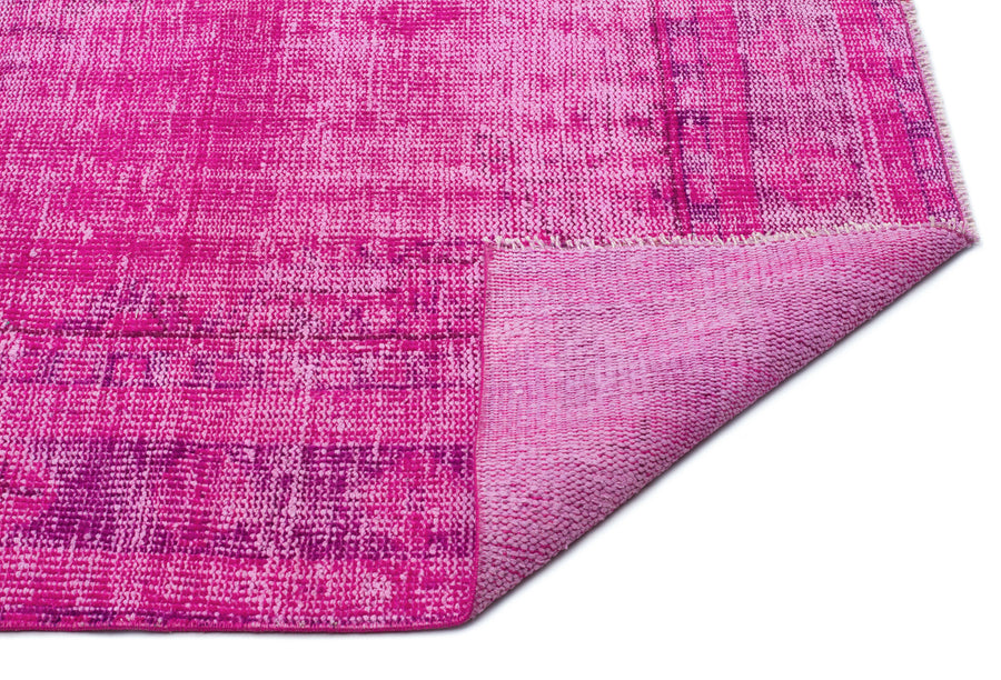 Tirena Pembe ve Mor Soyut Desenli El Dokuma Halı 170x256 cm – detay görünümü