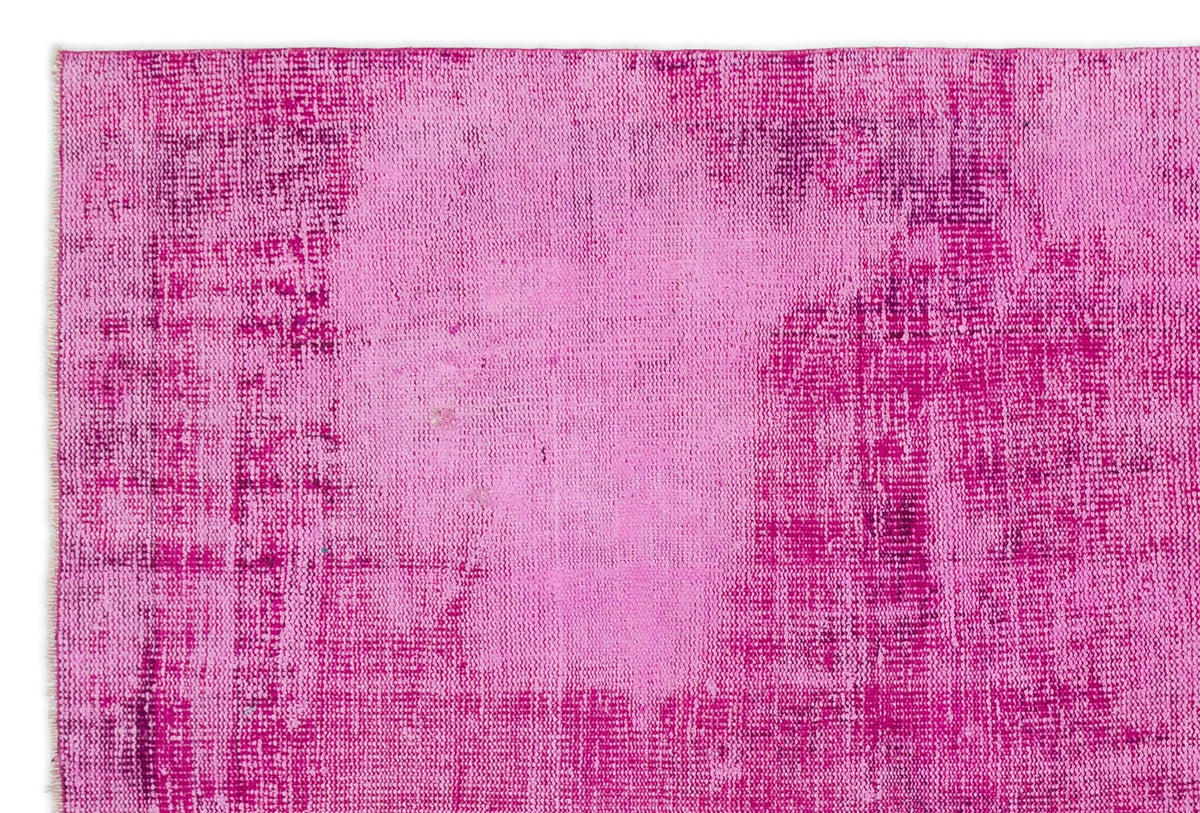 Tirena Pembe ve Mor Soyut Desenli El Dokuma Halı 170x256 cm – detay görünümü