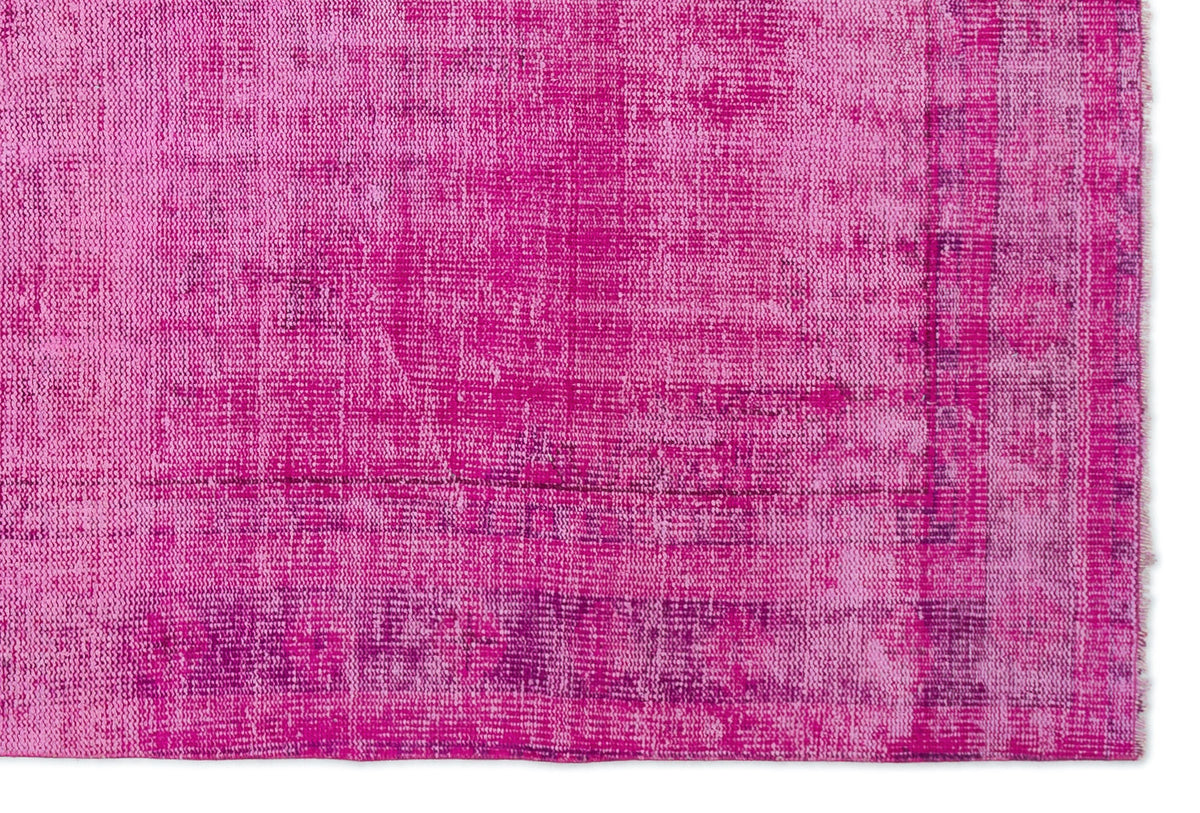 Tirena Pembe ve Mor Soyut Desenli El Dokuma Halı 170x256 cm – detay görünümü