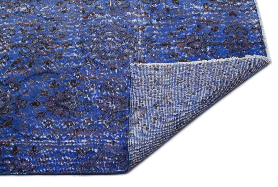 Tirena Mavi ve Gri Soyut Desenli El Dokuma Halı 209x293 cm – detay görünümü