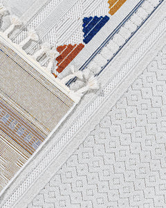 Henna Bej Geometrik Polyester Makine Halısı