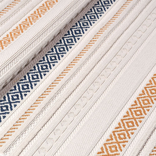 Nimbus Krem Çizgili Polyester Makine Alan Halısı