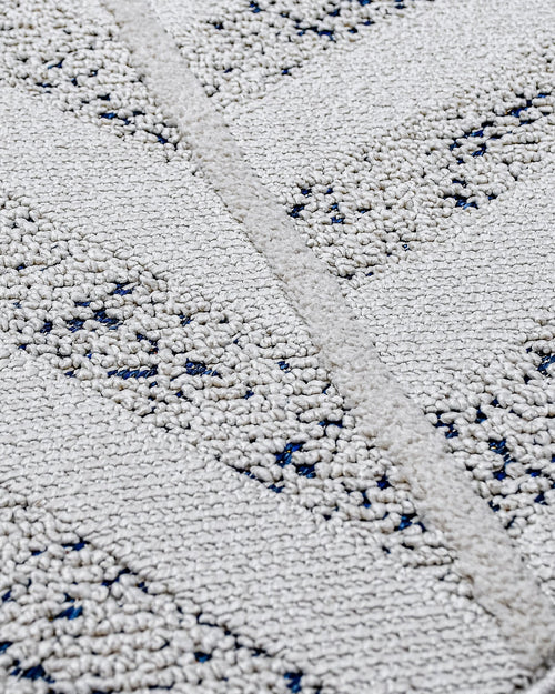 Ivore Bej Geometrik Polyester Makine Halısı