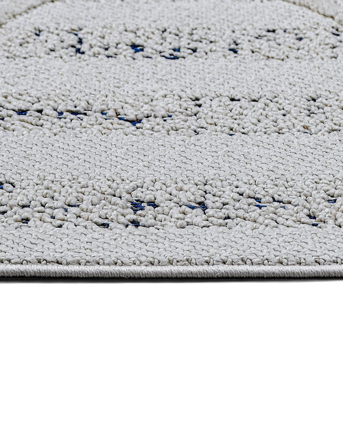 Ivore Bej Geometrik Polyester Makine Halısı