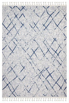 Lace Gri Geometrik Polyester Makine Halısı