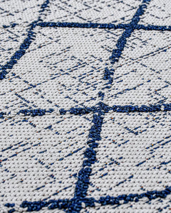 Lace Gri Geometrik Polyester Makine Halısı