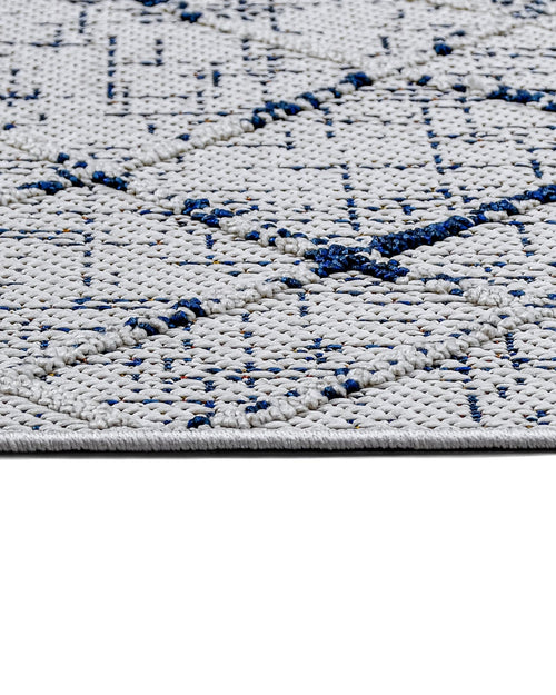 Lace Gri Geometrik Polyester Makine Halısı