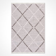 Gri Modern Polyester Makine Halısı