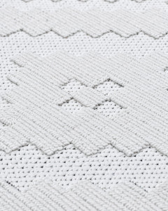 Lavander Krem Geometrik Polyester Makine Halısı