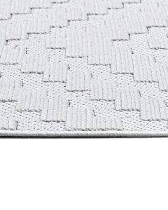 Lavander Krem Geometrik Polyester Makine Halısı