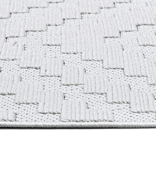 Lavander Krem Geometrik Polyester Makine Halısı