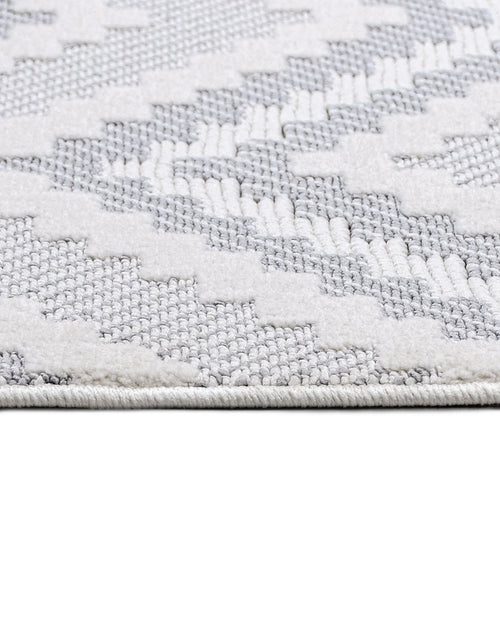 Paprika Gri Geometrik Polyester Makine Halısı