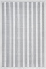 White Grey Modern Geometric Living Room Rug Striped - Cotton