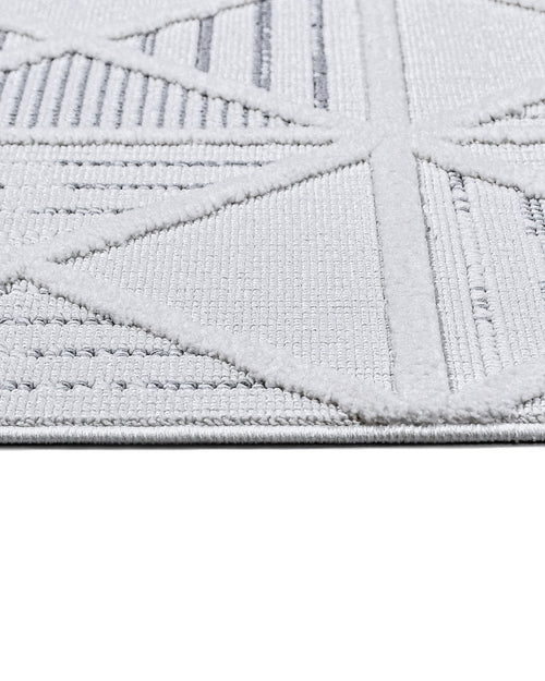 Maroon Krem Geometrik Polyester Makine Halısı