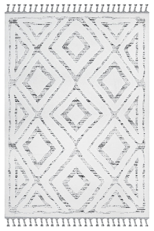 Mulberry Bej Geometrik Polyester Makine Halısı