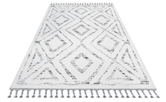 Mulberry Bej Geometrik Polyester Makine Halısı