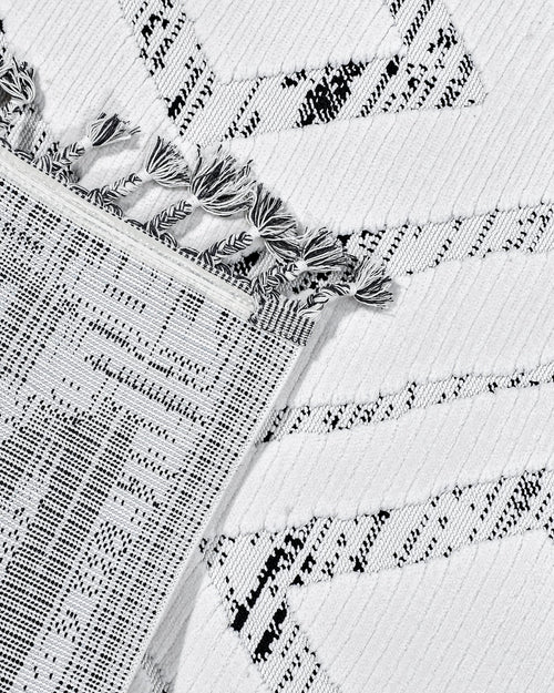 Mulberry Bej Geometrik Polyester Makine Halısı