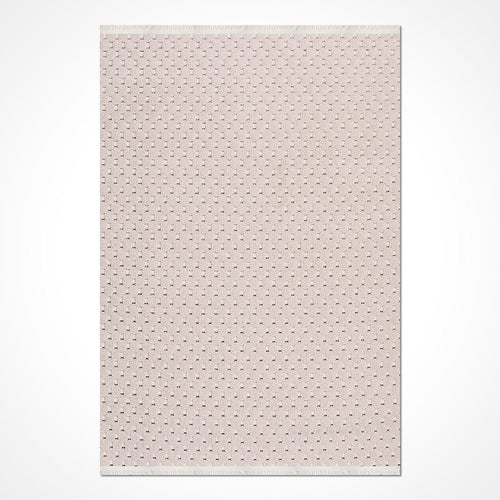 Bej Modern Polyester Makine Halısı