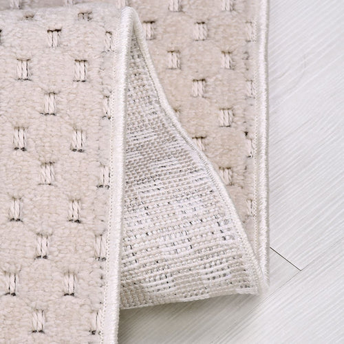 Bej Modern Polyester Makine Halısı