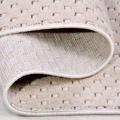 Bej Modern Polyester Makine Halısı