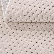 Bej Modern Polyester Makine Halısı