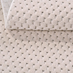 Bej Modern Polyester Makine Halısı