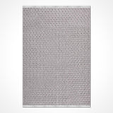 Light Gray Dark Gray Modern Geometric Living Room Rug Small geometric shapes - Polyester Machine Woven