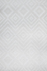 Light Grey Modern Geometric Living Room Rug Diamond - Cotton