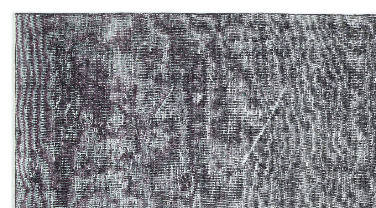 Tirena Gri ve Antrasit Soyut Desenli El Dokuma Halı 151x278 cm – detay görünümü