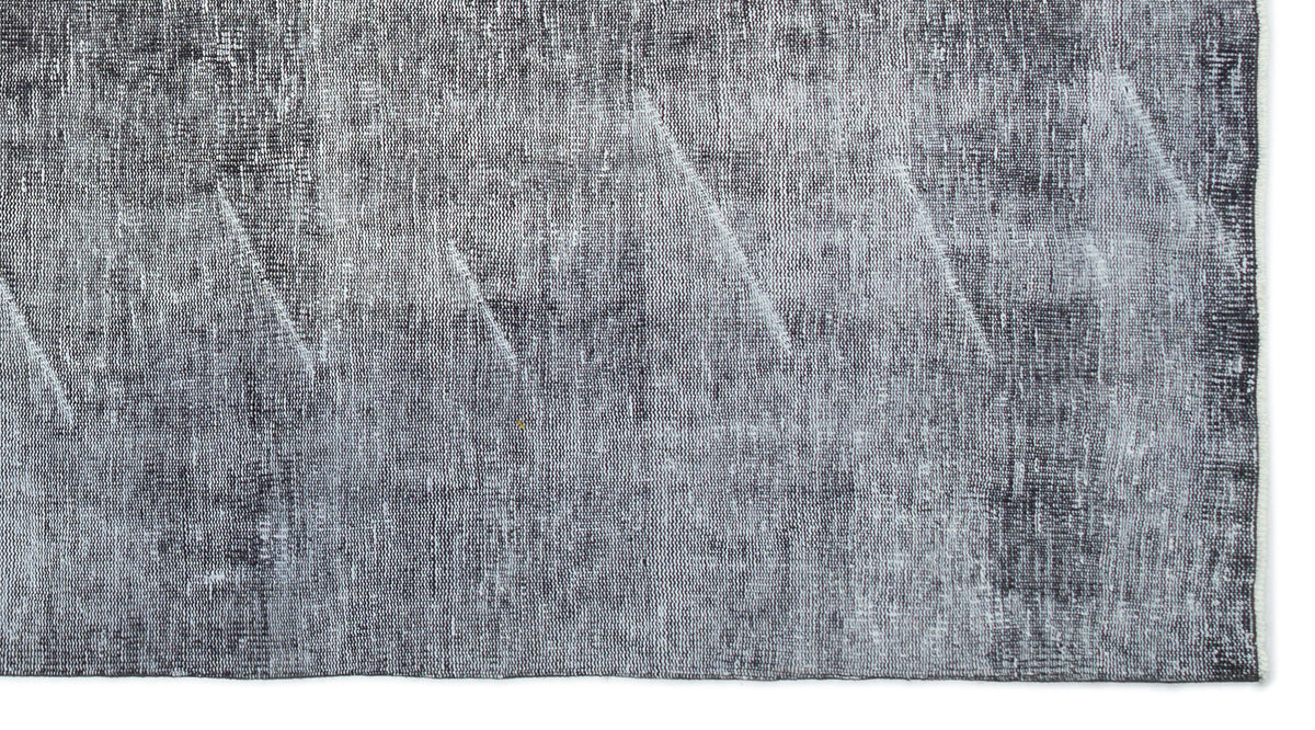 Tirena Gri ve Antrasit Soyut Desenli El Dokuma Halı 151x278 cm – detay görünümü