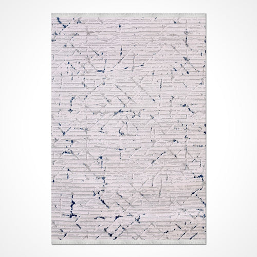 Krem Modern Akrilik Makine Halısı