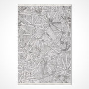 Gri Modern Akrilik Makine Halısı